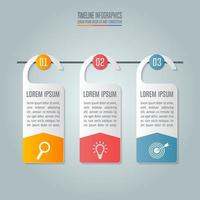 Business concept with 3 options, steps or processes. vector