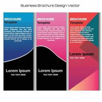  Business Brochure Template  Set of 3 vector