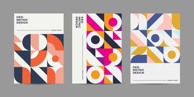 Set of Retro Cover Design Collection vector