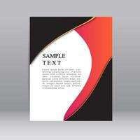 Print Business Flyer Single Page Template vector