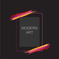 Print Modern Art Frame Design vector