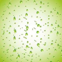 Print Green Waterdroplets Background vector