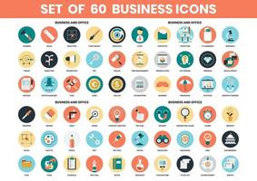 Business and Office icons set vector