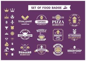 Restaurant Vintage Food Badges