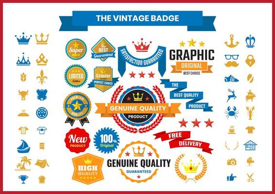 Vintage Badge Collection