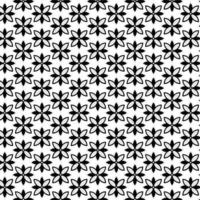 Modern Geometric Seamless Pattern with floral shapes vector