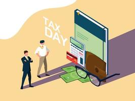 Tax Day Supplies  vector