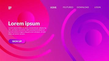 Modern gradient abstract purple color web background vector