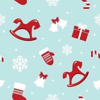 Christmas and New Year pattern  vector