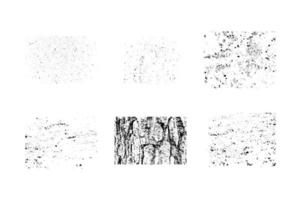 Collection of grunge textures vector