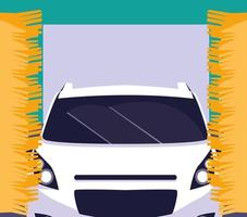 Auto en Car Wash vector