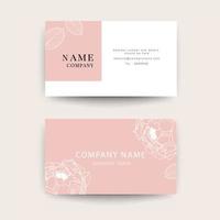 Business cards for women and beauty company