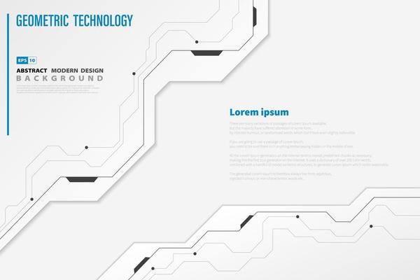 Abstract technology white template digital background
