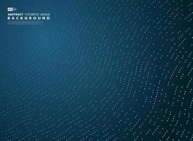 Abstract gradient blue tech line background vector