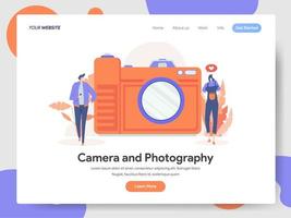 Multi Media Landing page template vector