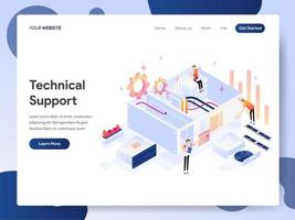 Technical Support Isometric Illustration Concept