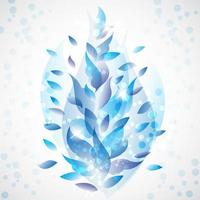 Blue leaves Abstract Background vector