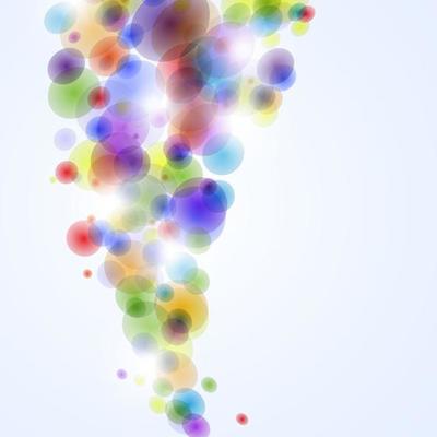 Abstract background with rainbow colorful bubbles