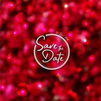 Rose Petals Wedding Invitation Background vector