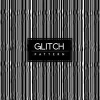 Black and White Glitch Seamless Pattern Background vector