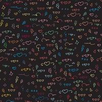 Seamless pattern with cute heart pattern background