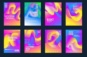 Electronic music festival minimal poster design vector