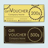 Gift Voucher Template vector