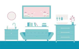 Living room Furniture  vector
