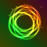 Abstract background with colorful plasma circle effect vector