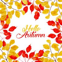 Watercolor Autumn Background vector