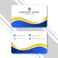 Modern Business Card Template with Abstract Design vector