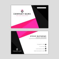 Modern Business Card Template with Abstract Design vector