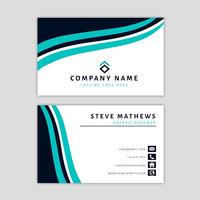 Modern Business Card Template with Abstract Design vector