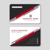 Modern Business Card Template with Abstract Design vector