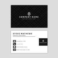 Modern Business Card Template with Abstract Design vector