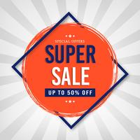 Abstract Colorful Super Sale Background