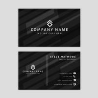 Modern Business Card Template with Abstract Design vector