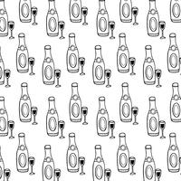 Black and White Birthday Pattern vector