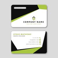 Modern Business Card Template with Abstract Design vector