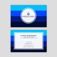 Modern Business Card Template with Abstract Design vector