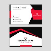 Modern Business Card Template with Abstract Design vector