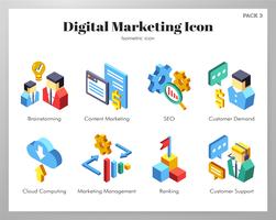 Digital marketing icons pack
