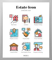 Estate icons LineColor pack