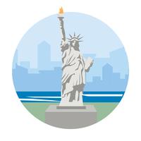 Statue of Liberty travel destination  vector