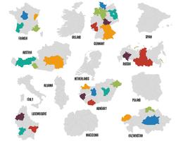 European Map Country's  vector