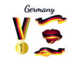 Bandera de medalla de Alemania