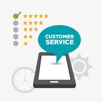 Customer service talk bubble tablet support  vector
