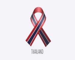 Mourning Thailand Ribbon vector