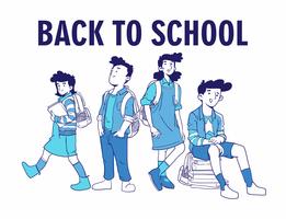 Back to School vector Illustration