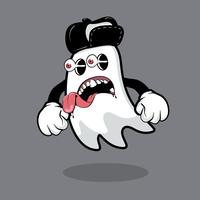 Fantasma de dibujos animados vector